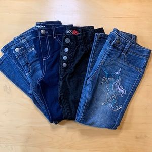 Size 6 girls Jegging/Jeans LOT of 4